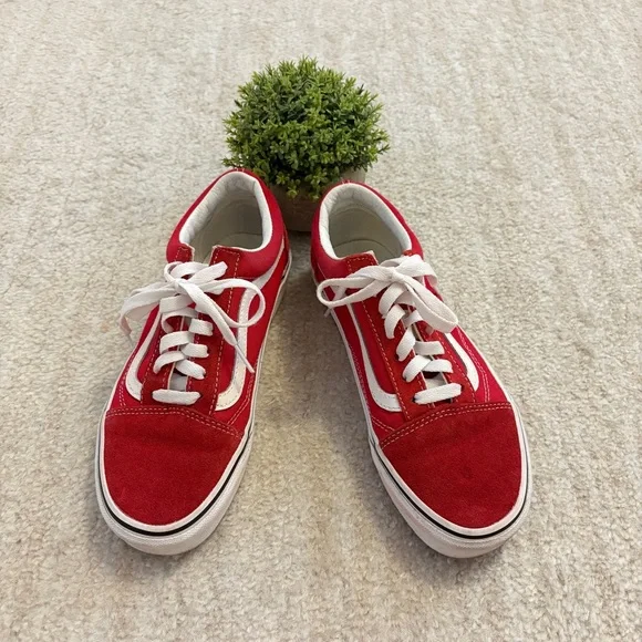 VANS Red and White Sneakers - Picture 2 of 11